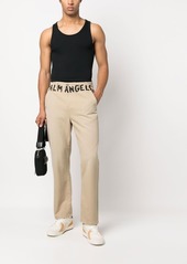 Palm Angels logo-print chino trousers