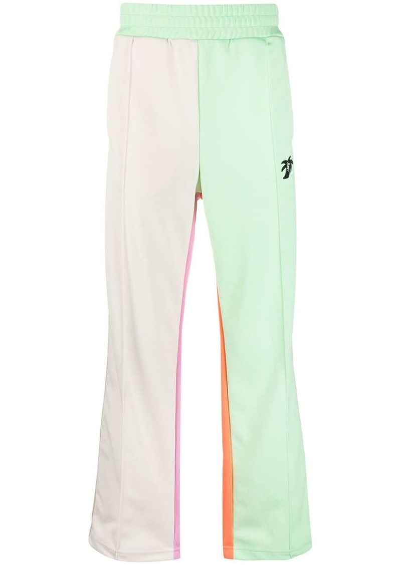 Palm Angels logo-print colourblock track pants