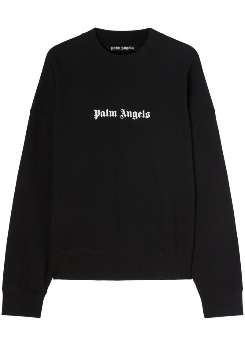 Palm Angels logo-print crew-neck sweatshirt