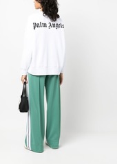 Palm Angels logo-print crew neck sweatshirt