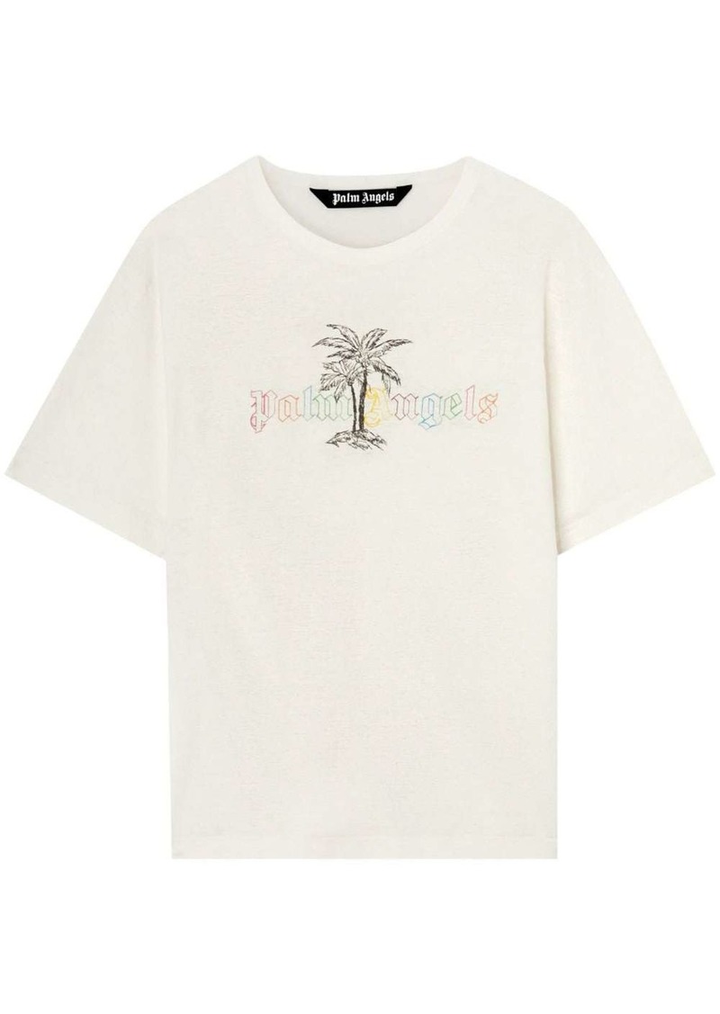 Palm Angels logo-print short-sleeve T-shirt