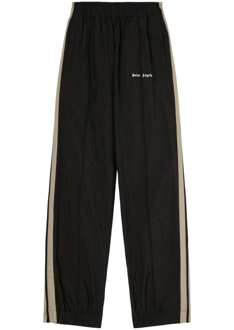 Palm Angels logo-print side-stripe track pants