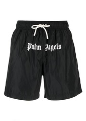 Palm Angels logo-print swim shorts