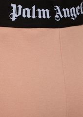 Palm Angels Logo Tape Flared Cotton Sweatpants