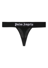 Palm Angels logo-tape stretch-cotton thong