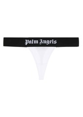Palm Angels logo-tape stretch-cotton thong