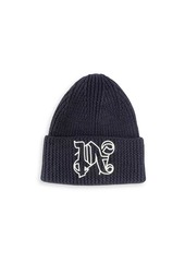 Palm Angels Logo Wool-Blend Beanie