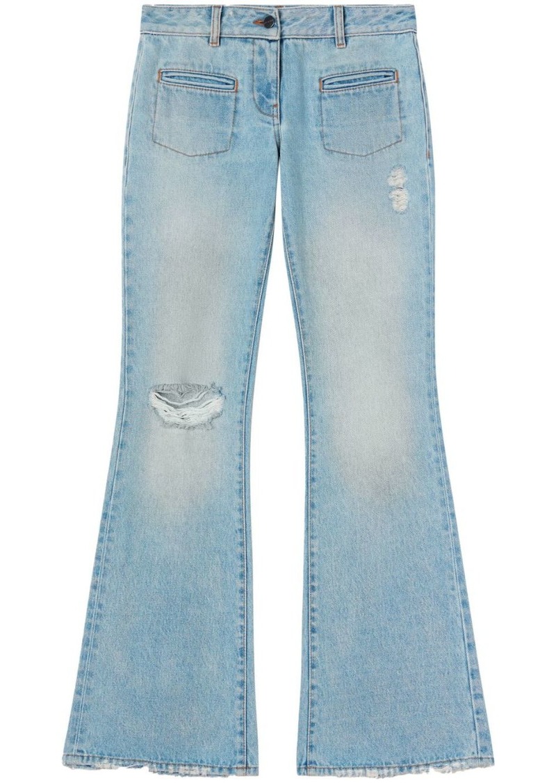 Palm Angels low-rise bootcut jeans