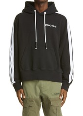 Palm Angels Track Hoodie in Black White at Nordstrom