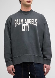 Palm Angels Men's Washed Logo Sweatshirt