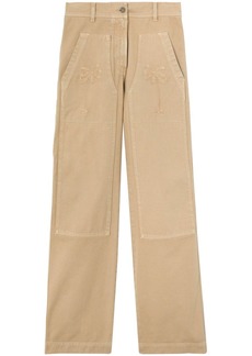 Palm Angels mid-rise straight-leg trousers