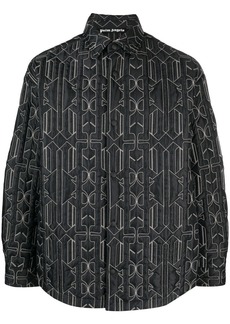 Palm Angels monogram-quilted shirt jacket