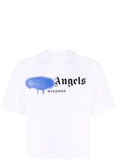 Palm Angels Mykonos Sprayed logo-print T-shirt