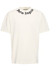 Palm Angels Neck Logo Cotton T-shirt