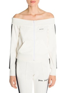 Palm Angels Off-The-Shoulder Track Top