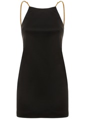 Palm Angels Open Back Chain Mini Dress