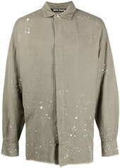 Palm Angels paint-splatter detail shirt