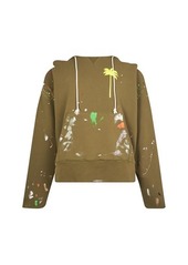 Palm Angels Painted Raw Hoody