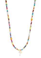 Palm Angels Beaded Pendant Necklace in Multicolor at Nordstrom