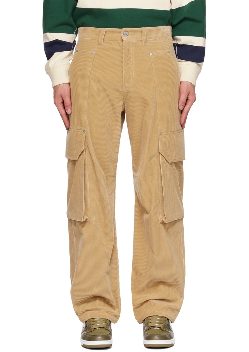 Palm Angels Beige Relaxed-Fit Cargo Pants