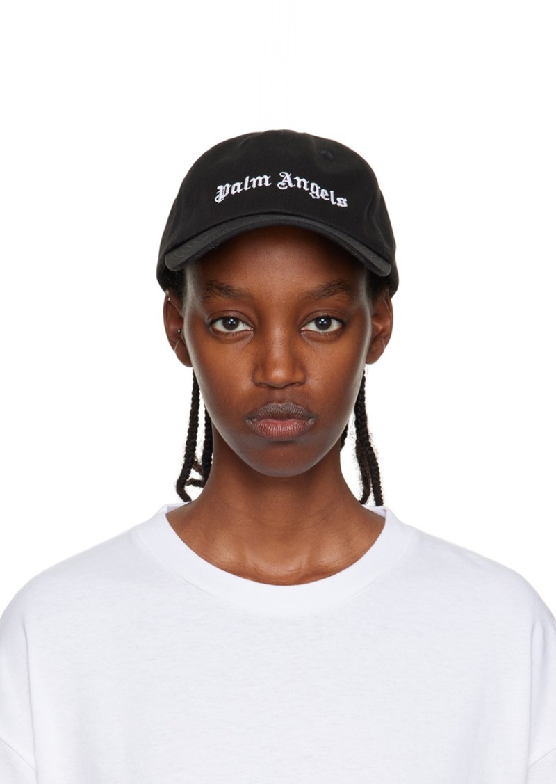 Palm Angels Black Classic Logo Cap