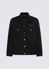 PALM ANGELS BLACK COTTON DENIM JACKET