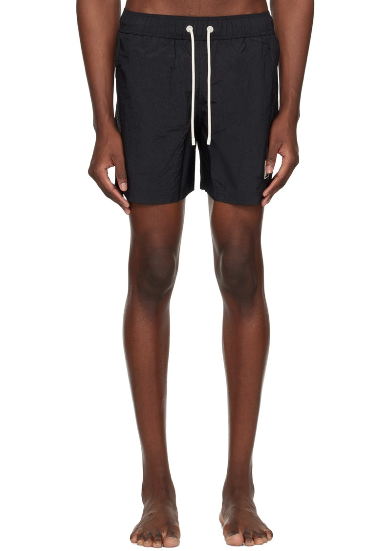 Palm Angels Black Monogram Swim Shorts