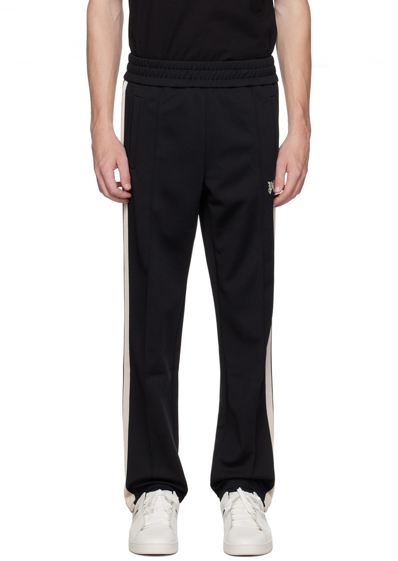 Palm Angels Black Monogram Track Pants