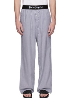 Palm Angels Blue Classic Pyjama Pants