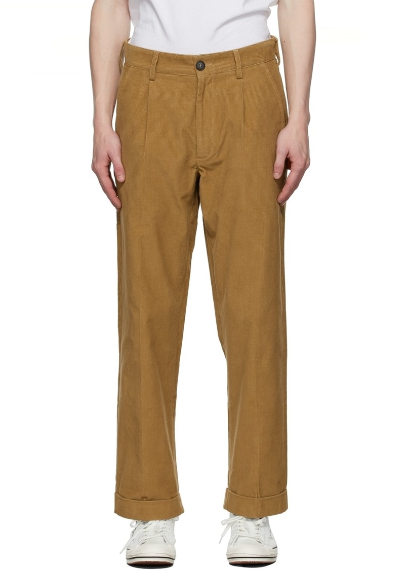 Palm Angels Brown Corduroy Classic Trousers