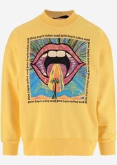 PALM ANGELS COTTON SWEATSHIRT WITH GRAPHIC PRINT