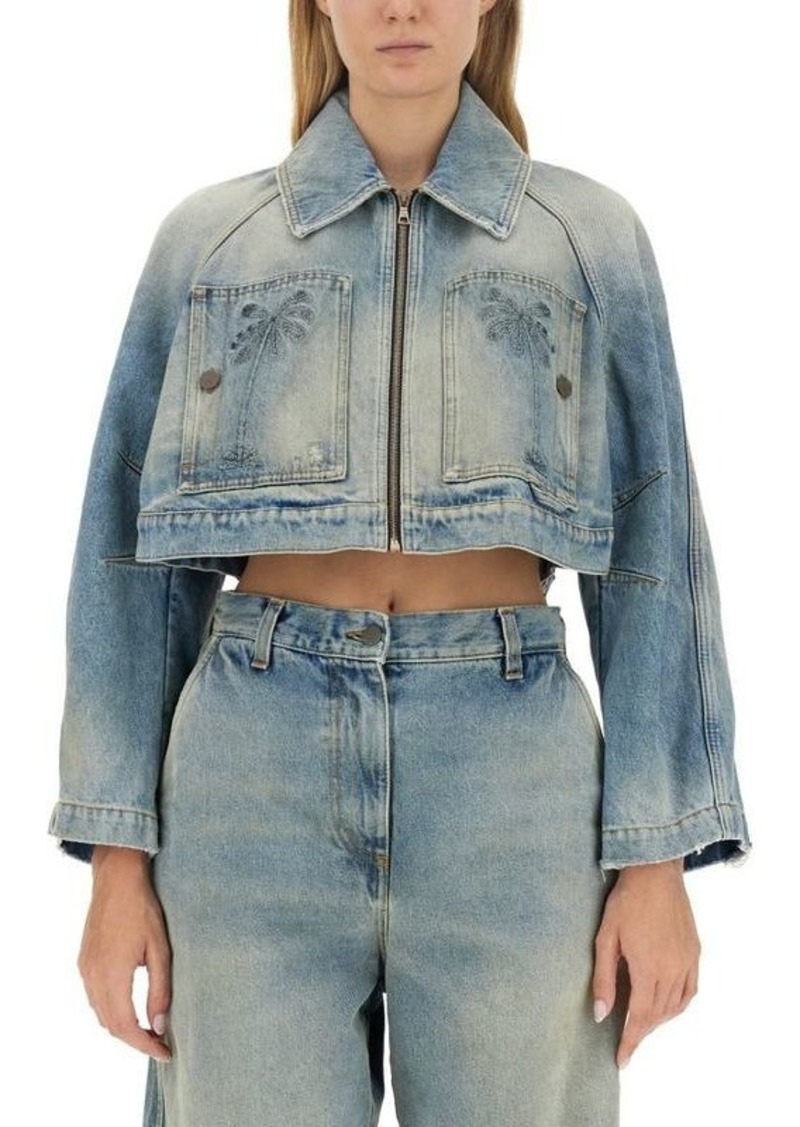 PALM ANGELS CROPPED FIT JACKET