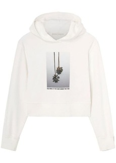 PALM ANGELS Fitted cotton hoodie
