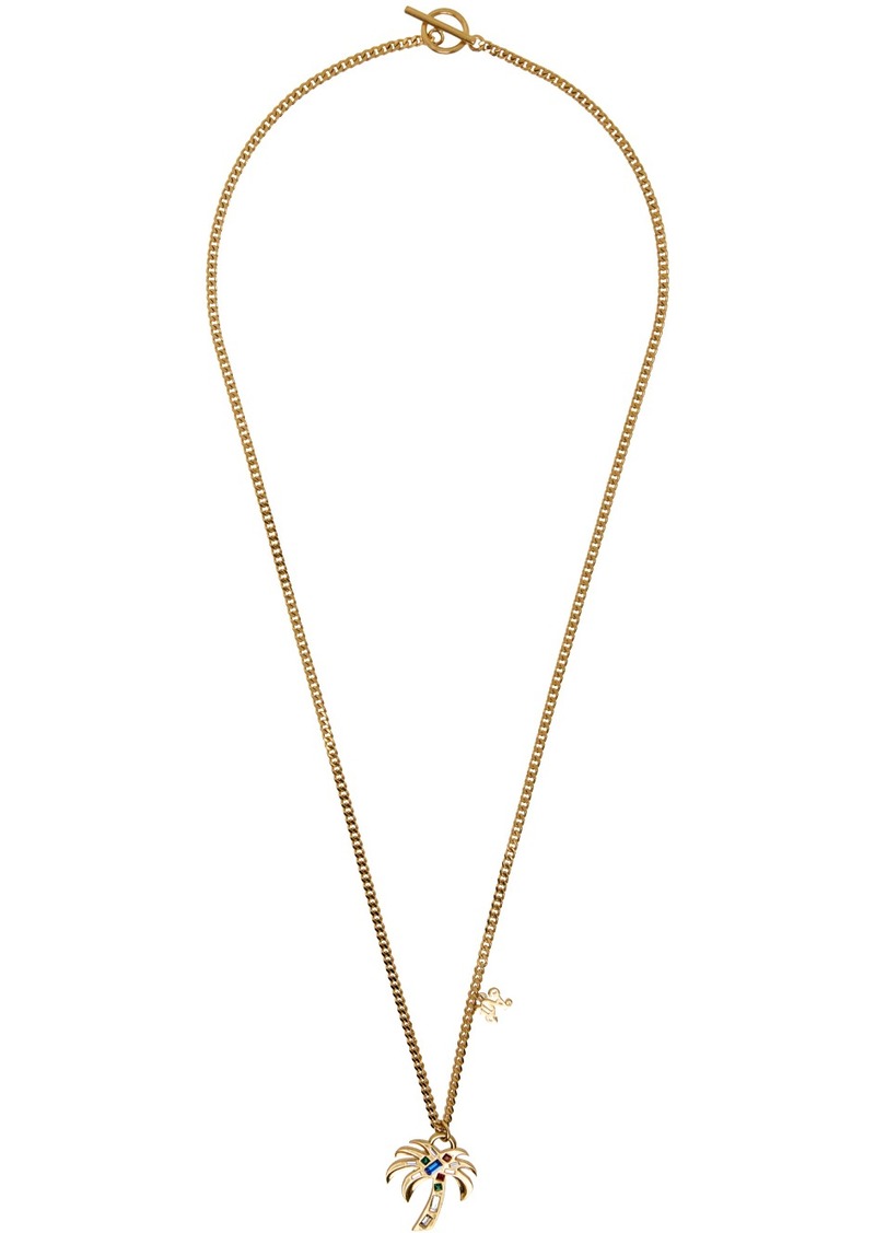 Palm Angels Gold Palm Necklace