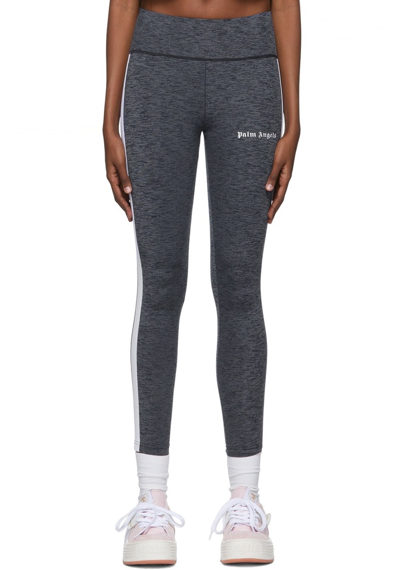 Palm Angels Gray Nylon Track Pants