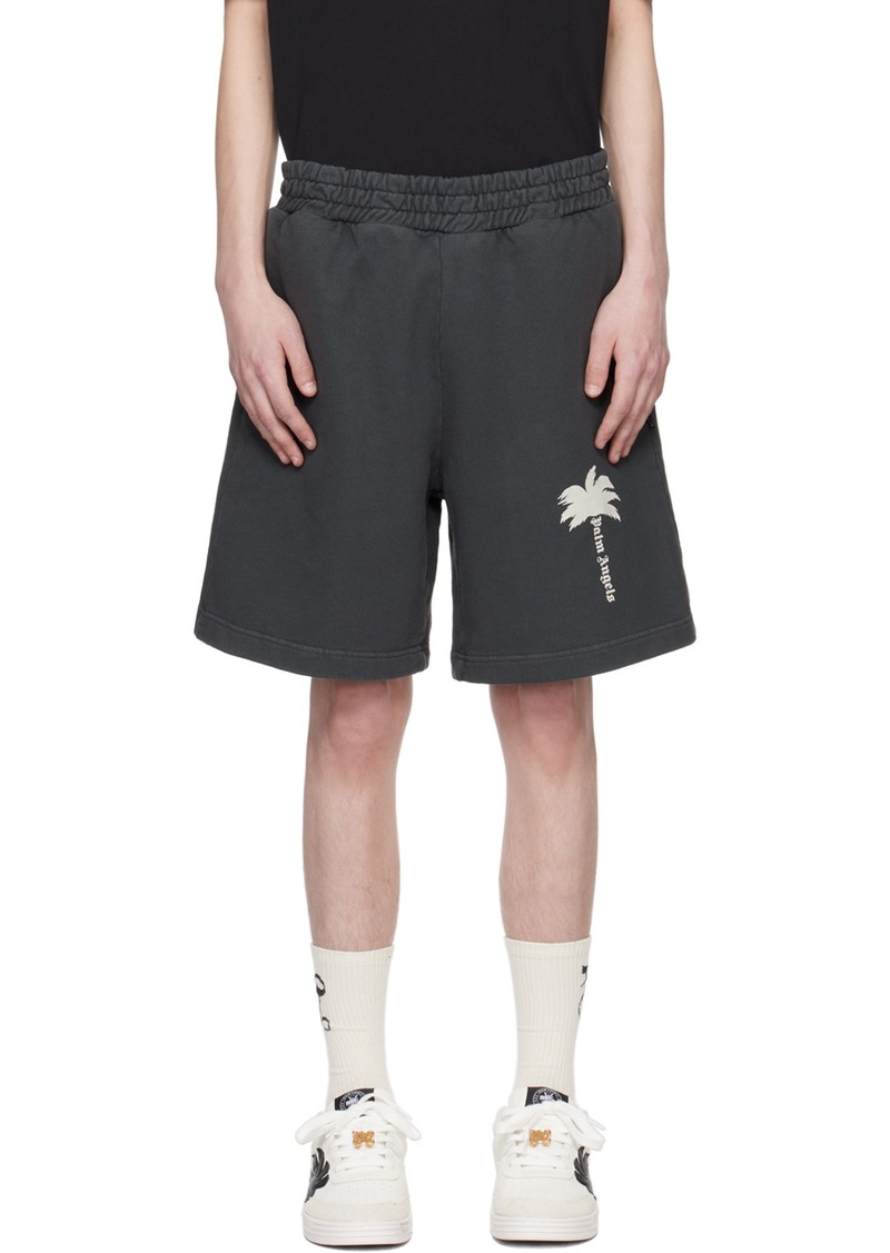 Palm Angels Gray 'The Palm' Shorts