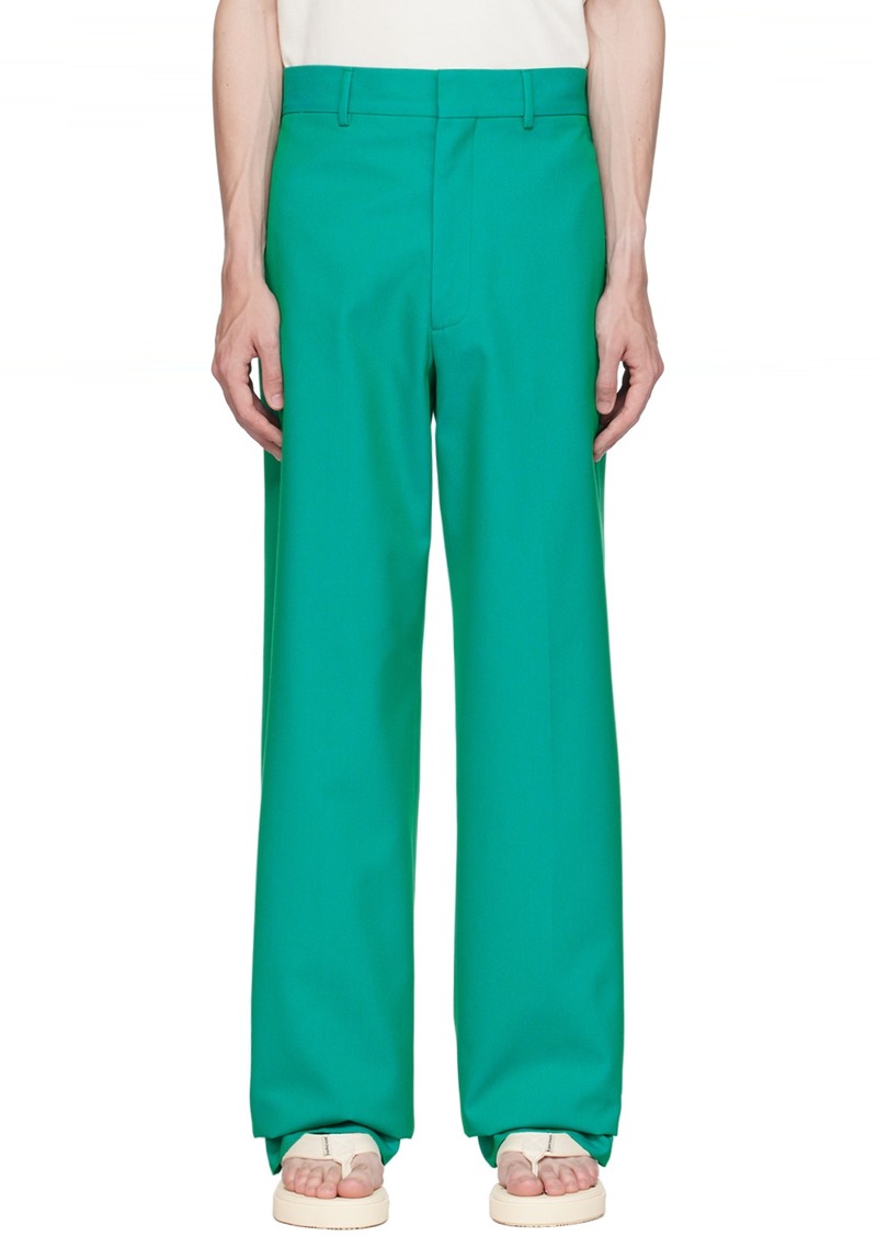 Palm Angels Green Sonny Trousers