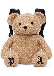 Palm Angels Kids Brown Teddy Bear Backpack
