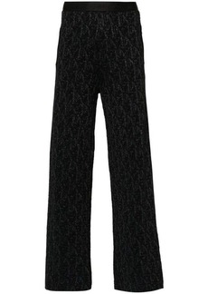 PALM ANGELS knitted flared trousers