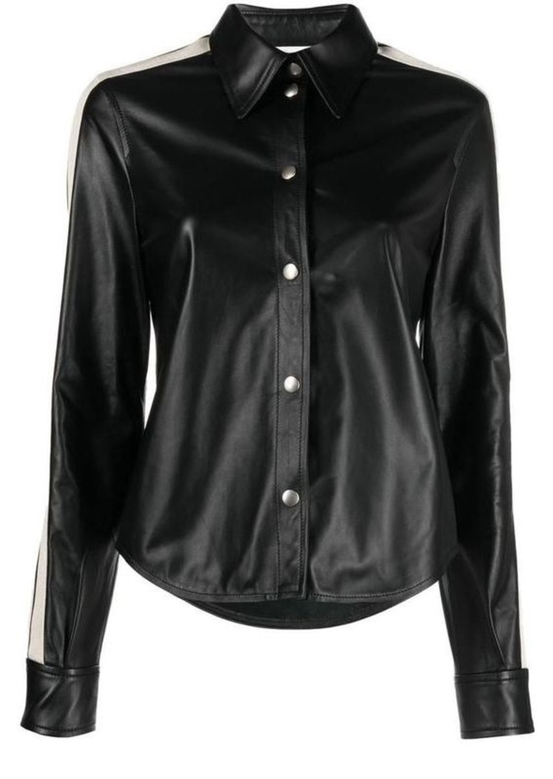 PALM ANGELS leather shirt