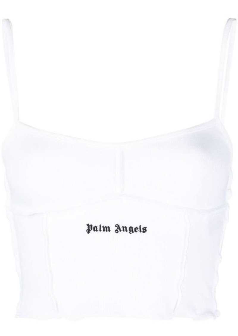 PALM ANGELS Logo cotton top