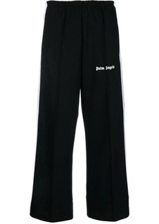 PALM ANGELS logo-print tailored cropped trousers