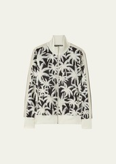 Palm Angels Men's Two-Tone Palm-Print Track Jacket