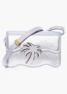 Palm Angels Metallic Leather Palm Beach Crossbody Bag