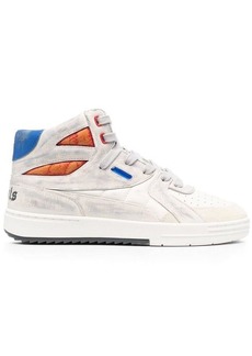 PALM ANGELS Mid-top leather sneakers