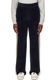 Palm Angels Navy Four-Pocket Trousers