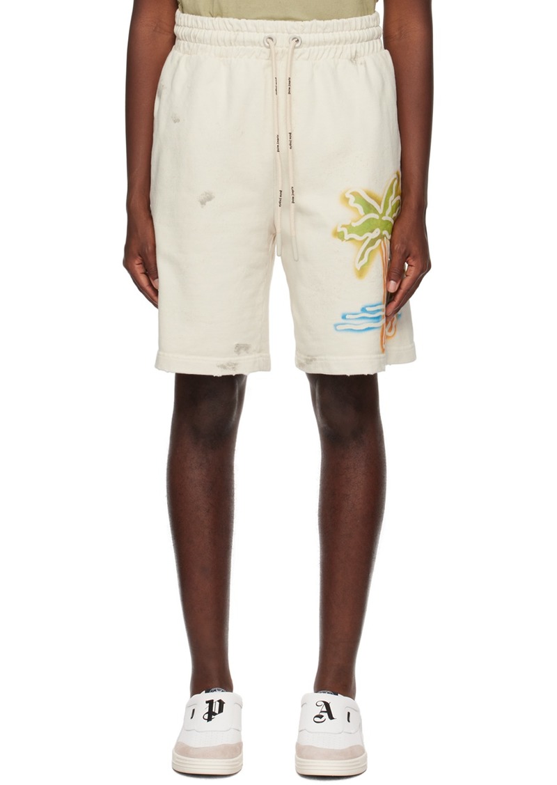 Palm Angels Off-White Palm Neon Shorts