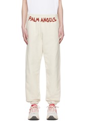 Palm Angels Off-White Printed Sweatpants