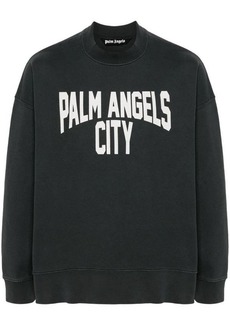 PALM ANGELS PA City washed cotton sweatshirt