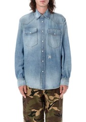 PALM ANGELS PA Monogram denim shirt